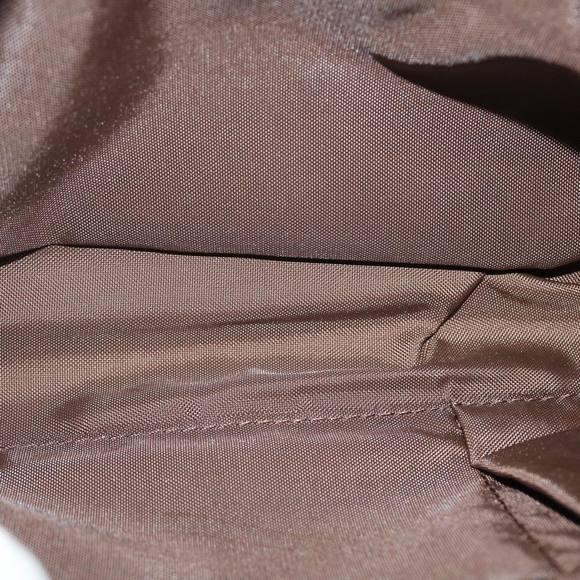 BURBERRY Nova Check Blue Label Pouch Canvas Beige Brown Red Auth 39015 - Picture 10 of 16